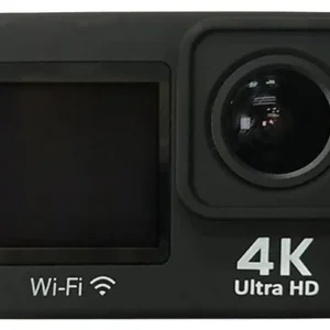 Videocámara deportiva - SK8 Élite Plus, Calidad 4K, MP4, 20 MP, Micro USB y Micro HDMI Out, Negro