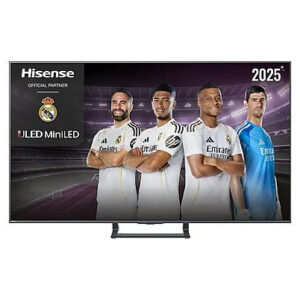 TV Mini LED 50 - Hisense 50E8Q, UHD 4K, 144 Hz, Hi-View Engine, Escalador HDR IA, Subwoofer integrado, Negro
