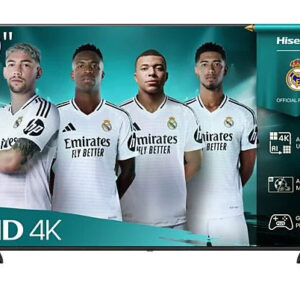 TV LED 50" - Hisense 50A6Q, UHD 4K, Quad Core/MT9603, IA 4K Upscaler, Modo Juego Plus, Control por voz, Negro