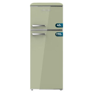 Frigorífico Retro Bolero CoolMarket 2d Origin 215 Green E Cecotec