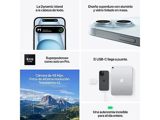 Apple iPhone 15 128GB Negro - Imagen 6