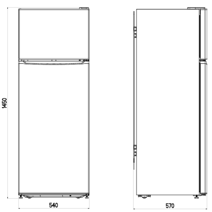 Frigorífico 2 Puertas Svan SF145501E - Imagen 3